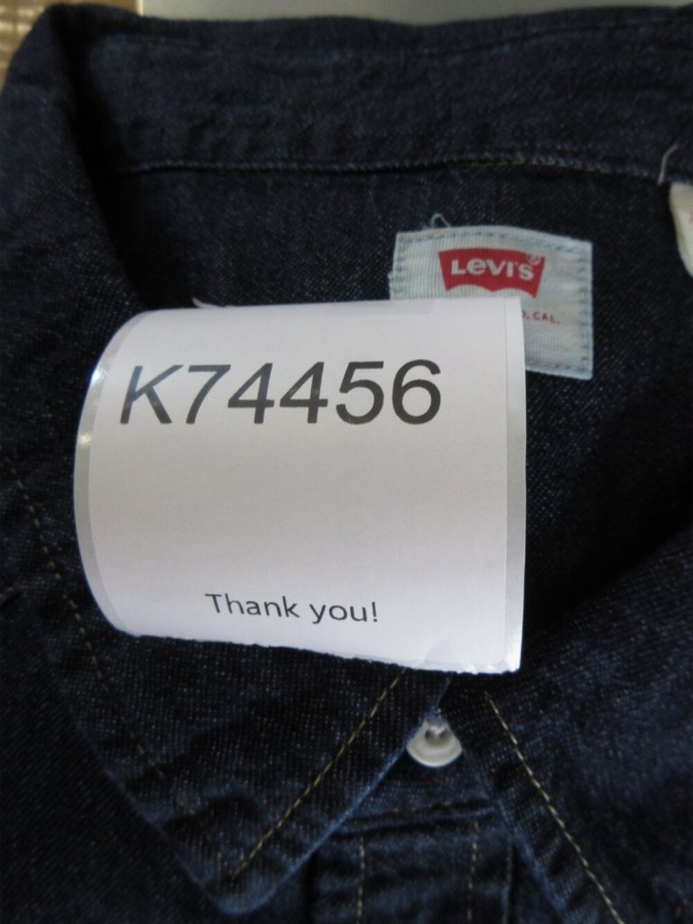 Levis Shirt XXXL Western Pearl Snap Red Tab Denim Cowboy Rodeo NEW - Picture 16 of 16